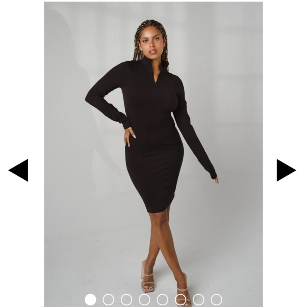 Vitality Black Tati Midi Dress